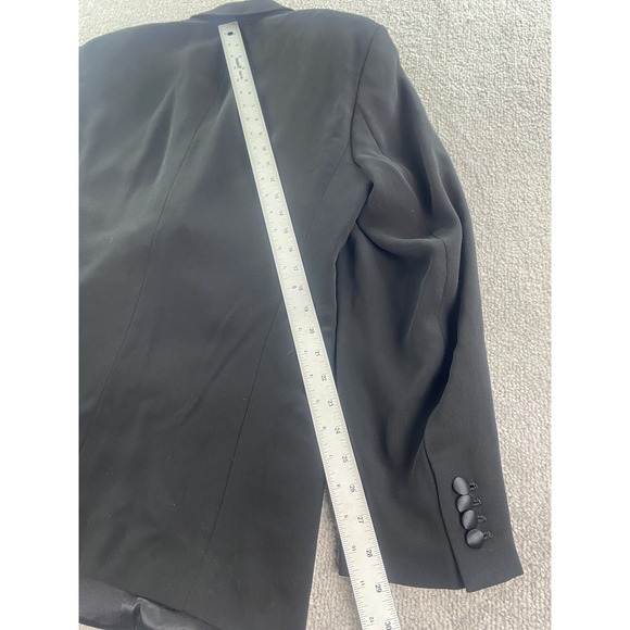 Vintage Giorgio Armani Tuxedo Jacket 42R Black Wool Silk Lined Formal Italy - Picture 4 of 16